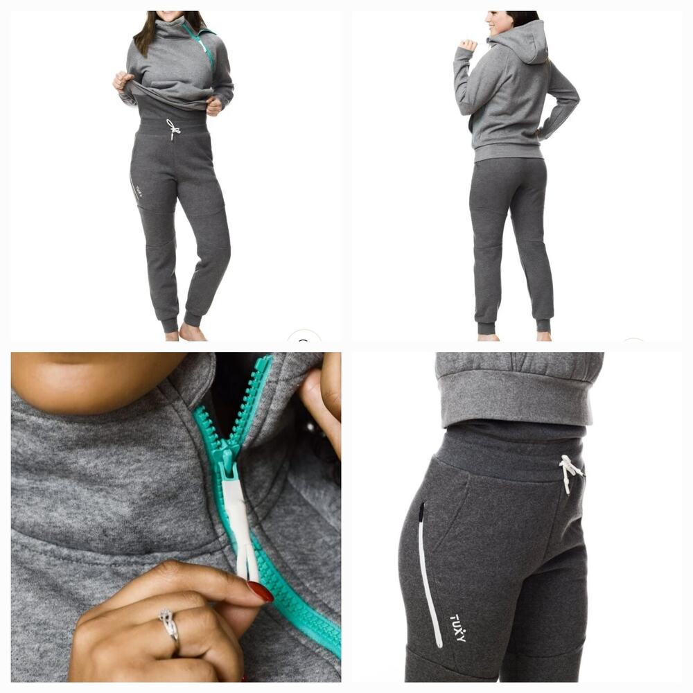Tuxy Women’s One Piece Sweatshirt Sweatpants Hoodie Loungewear Sleepwear Size M